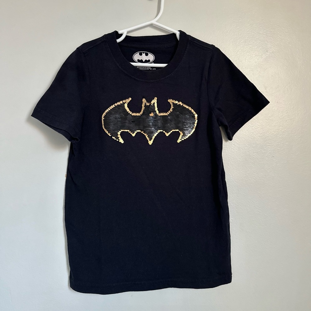 Batman sequin Tshirt color blue size 7